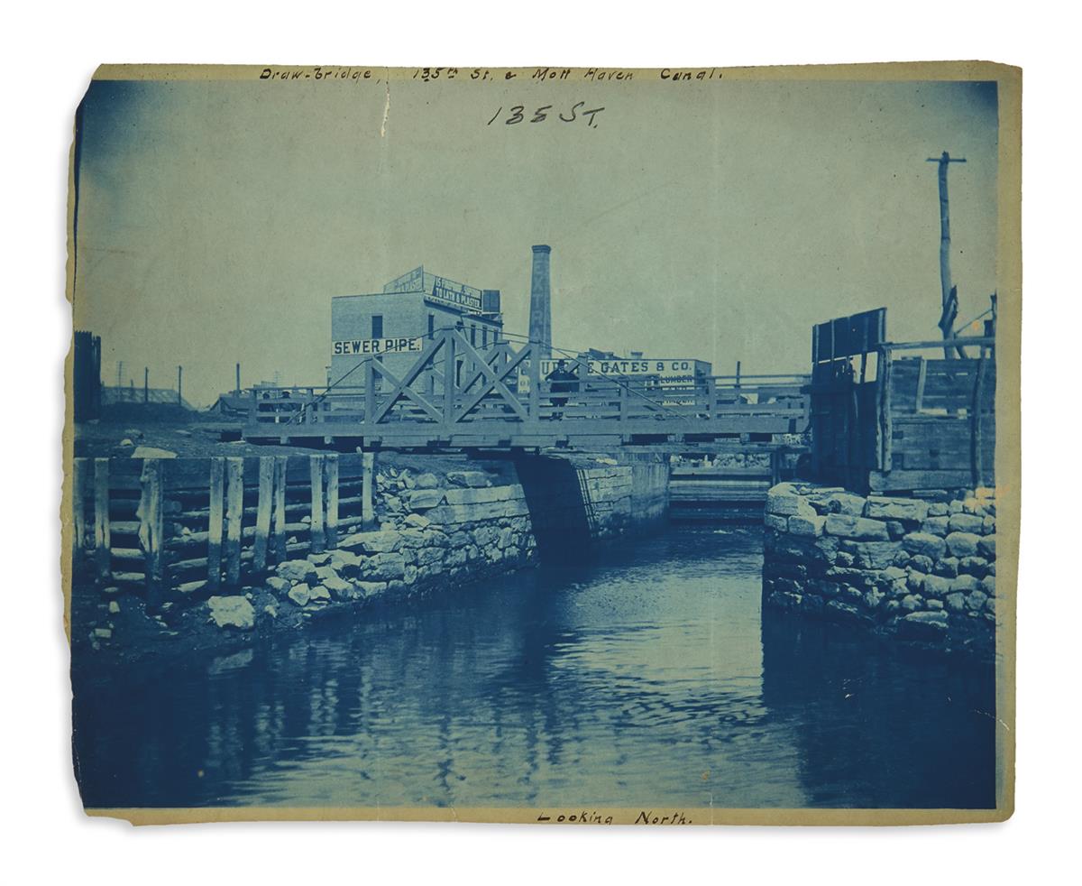 (NEW YORK CITY.) Collection of bridge construction and maintenance photographs.